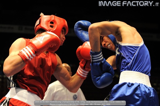 2009-09-09 AIBA World Boxing Championship 0778 - 57kg - Azat Hovhannisyan ARM - Oscar Valdez MEX